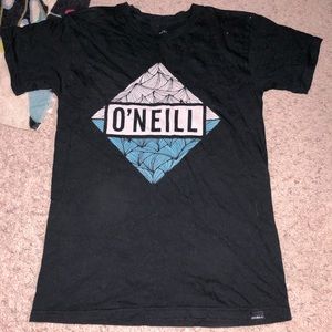 O’NEILL black loose fit lounge casual graphic tee!